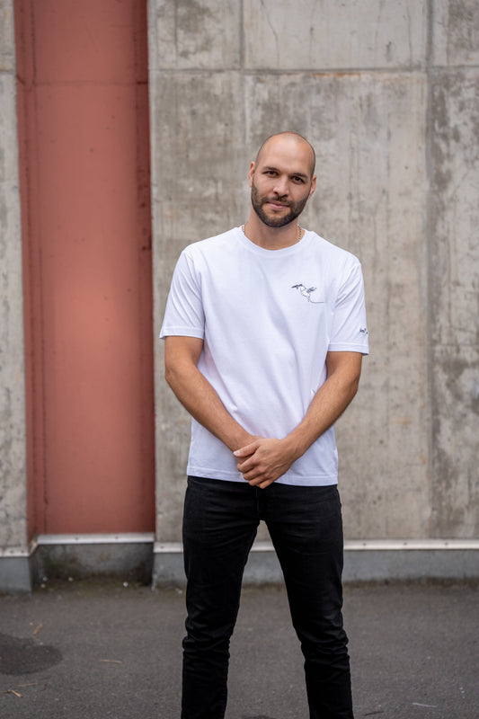 SlowFashion T-Shirt in weiß