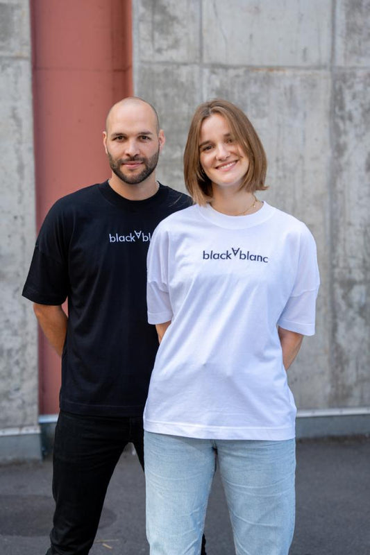Das nachhaltige black&blanc promo T-Shirt in weiß