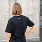  bio baumwoll t-shirt in schwarz